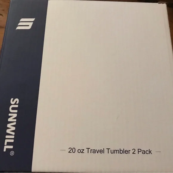 SUNWILL 20oz Tumbler with Lid (Navy Blue &Wine Red pack), Stainless Steel (2PK) - Picture 5 of 5